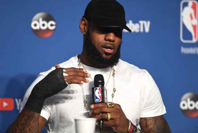lebron james injury 2018